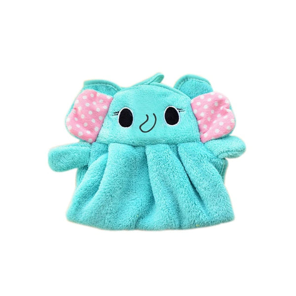 Candy Colors Soft Coral Velvet Cartoon Animal Towel