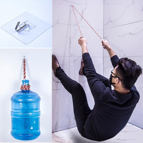 2pcs Bathroom kitchen home Strong Paste sticker Hook Key Towel Hanger Holder Hooks