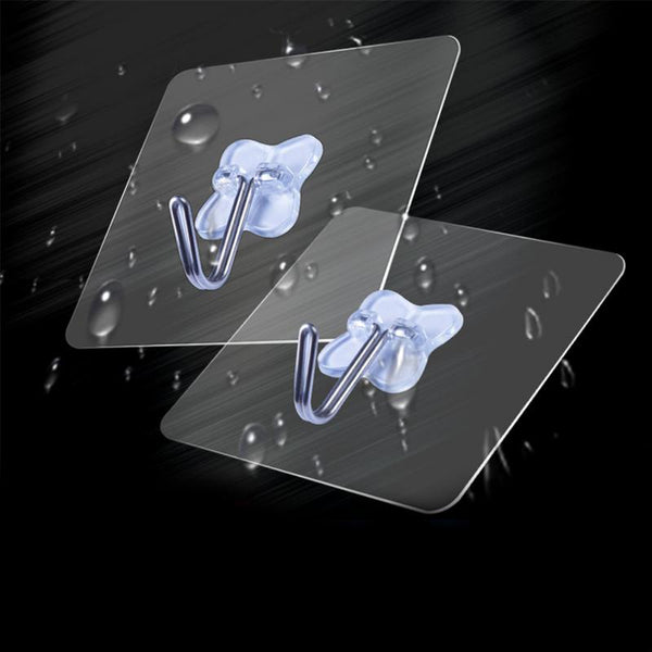 2pcs Bathroom kitchen home Strong Paste sticker Hook Key Towel Hanger Holder Hooks